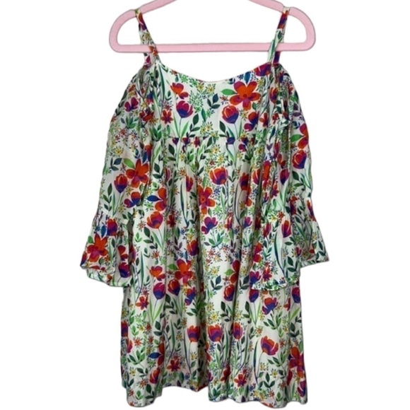 Nellystella Sasha Floral Cold Shoulder Dress Size 6 - Picture 1 of 8
